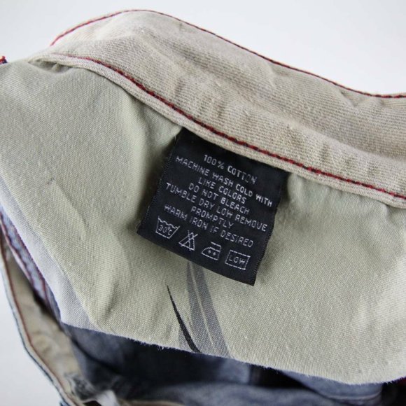 Vigoss Mens Bootcut Jeans Blue Light Denim Embellished Button Fly Size 38x32 - Picture 10 of 12